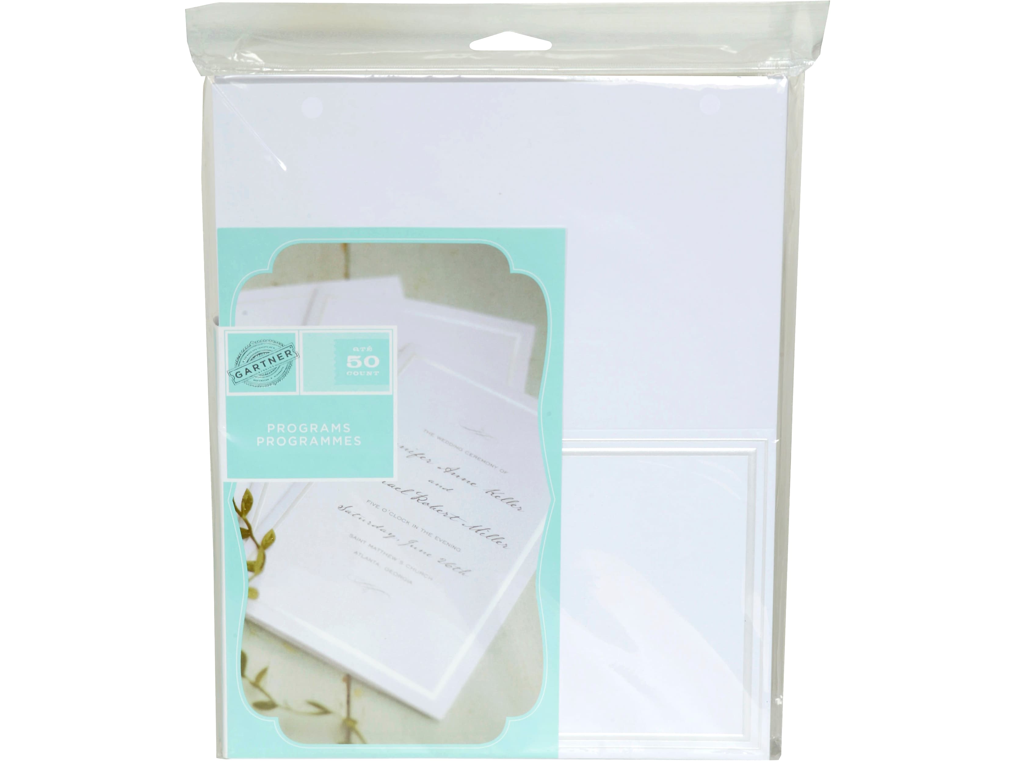 Gartner Studios Matte Blank Cards, Pearl/White, 50/Pack (61407)