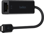 Belkin F2CU040BTBLK Network Adapter, USB-C to Gigabit Ethernet