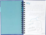 Kahootie Co. Travel Journal For Kids Hardcover Journal, 5.5" x 8.5", Wide Ruled, Royal Blue, 60 Pages (TRAVB-H)