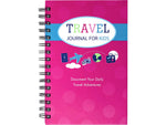 Kahootie Co. Travel Journal For Kids Hardcover Journal, 5.5" x 8.5", Wide Ruled, Pink, 60 Pages (TRAVP-H)
