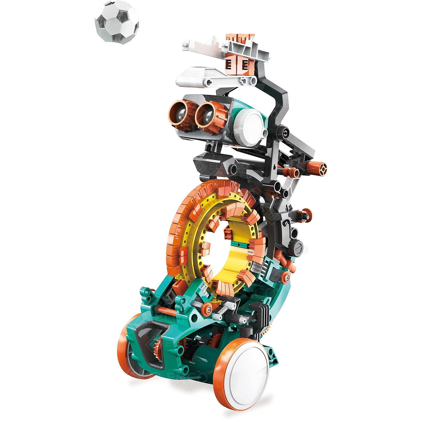 Elenco Teach Tech Mech-5 Mechanical Coding Robot, 220 Pieces (EE-TTC895)