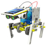 Elenco Teach Tech SolarBot.14 Solar Robot Kit, 250 Pieces, Blue/Yellow (EE-TTG615)