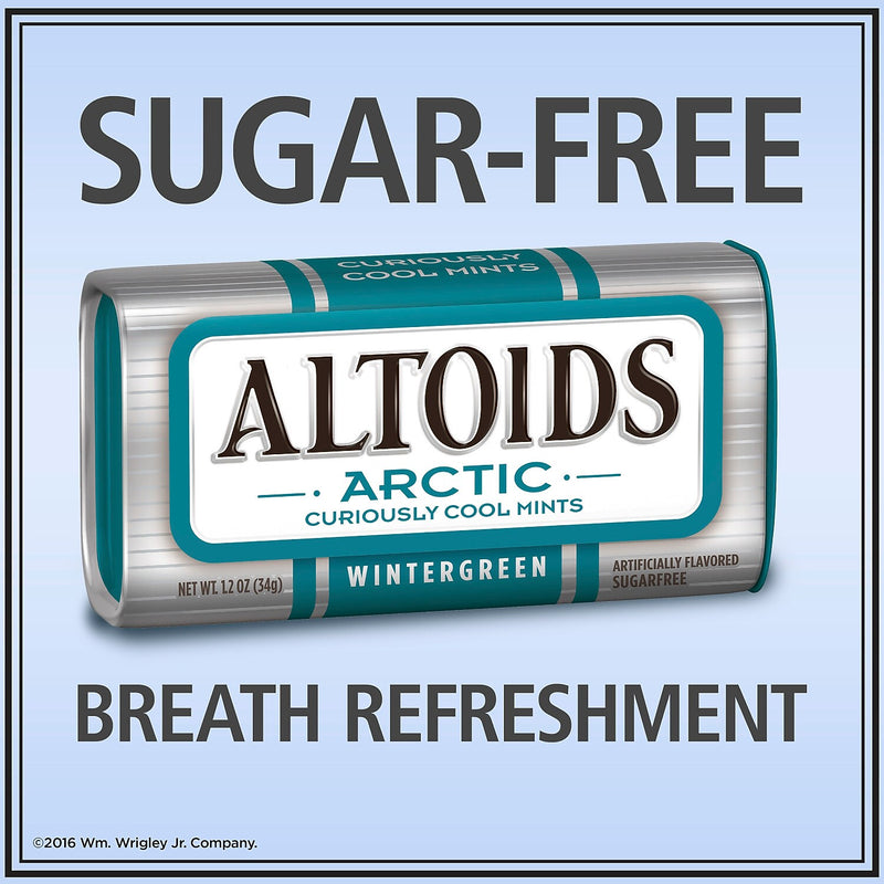Altoids Arctic Sugar Free Wintergreen Mints, 9.6 oz., 8/Pack (209-00489)