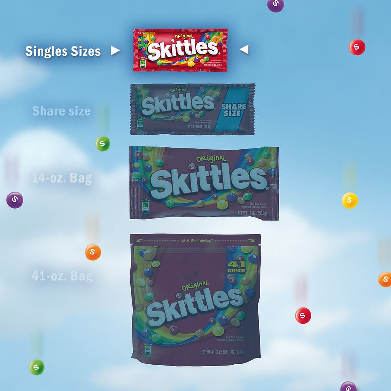 Skittles Original Fruit Flavored Candy, 2.17 oz., 36/Box (209-00148)