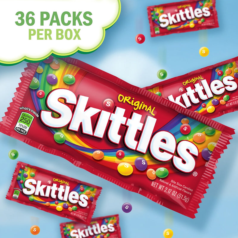 Skittles Original Fruit Flavored Candy, 2.17 oz., 36/Box (209-00148)