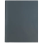 JAM Paper POP 2-Pocket Plastic Folders with Metal Prongs Fastener Clasps, Grey, 6/Pack (382ECgyu)