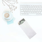 JAM Paper #7 Coin Envelope, 3 1/2" x 6 1/2", White, 25/Pack (95083)