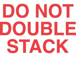 Decker Do Not Double Stack Shipping Labels, 3" x 5", White/Red, 500/Roll (DL1120C)