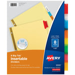 Avery Big Tab Insertable Paper Divider, 8 Tabs, Multicolor, 1 Set (11111)
