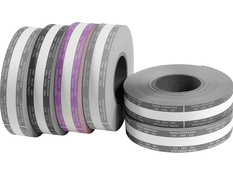 CONTROLTEK Giesecke & Devrient Currency Straps, Violet, 10/Carton (575025)