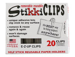 Advantus Damage Free Small Spring Clips, White, 20/Pack (AVT01220)