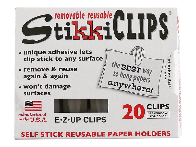 Advantus Damage Free Small Spring Clips, White, 20/Pack (AVT01220)
