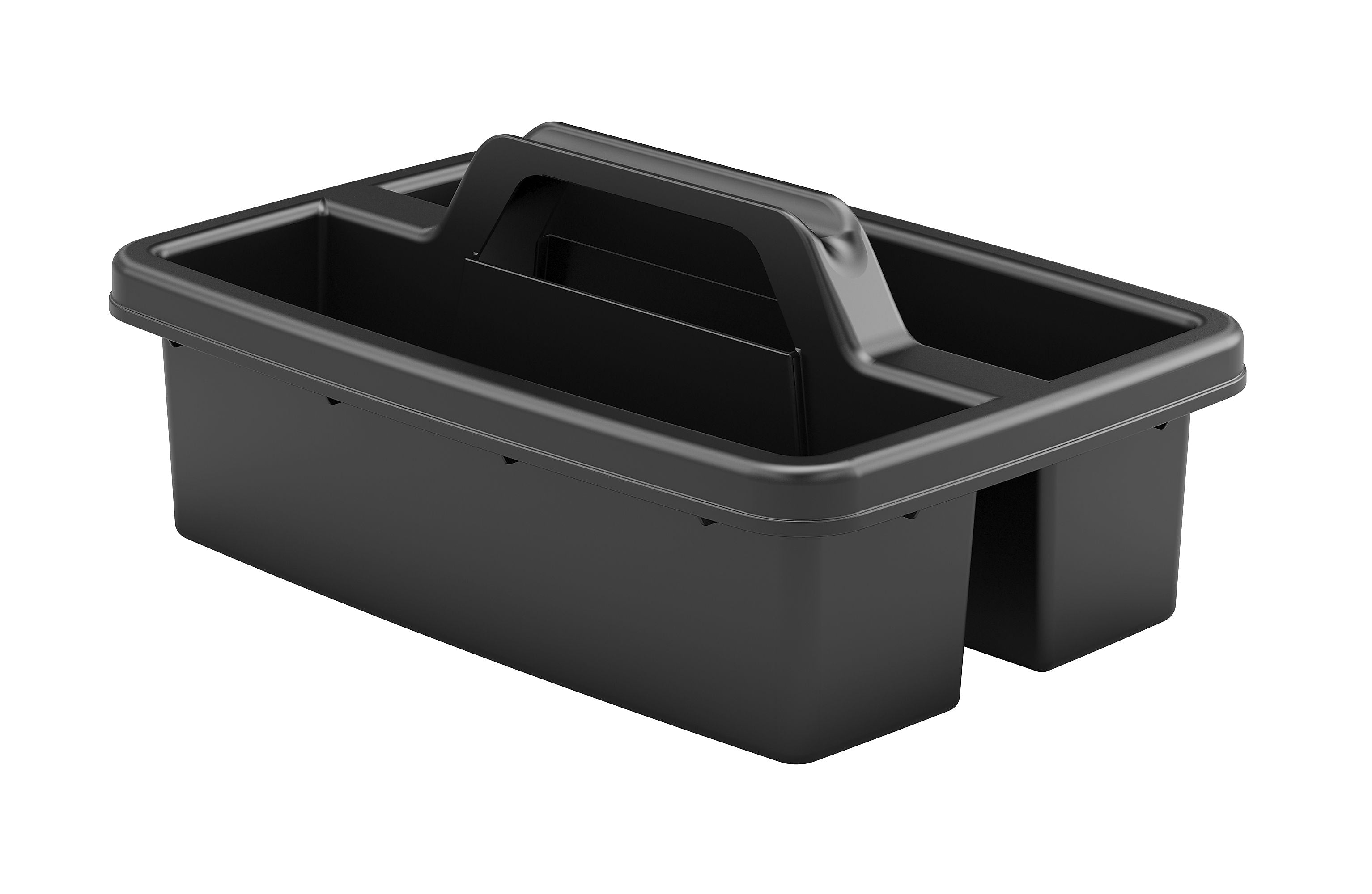 Suncast Commercial 2-Compartment Cleaning Caddy, Black Plastic (HKCCADDYD)