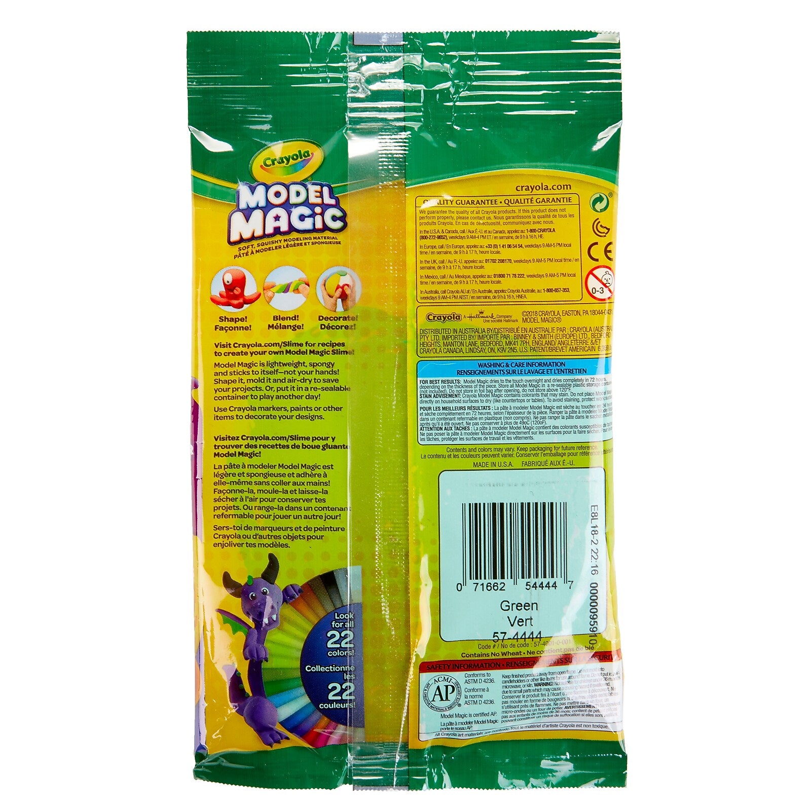 Crayola Model Magic, Green (57-4444)