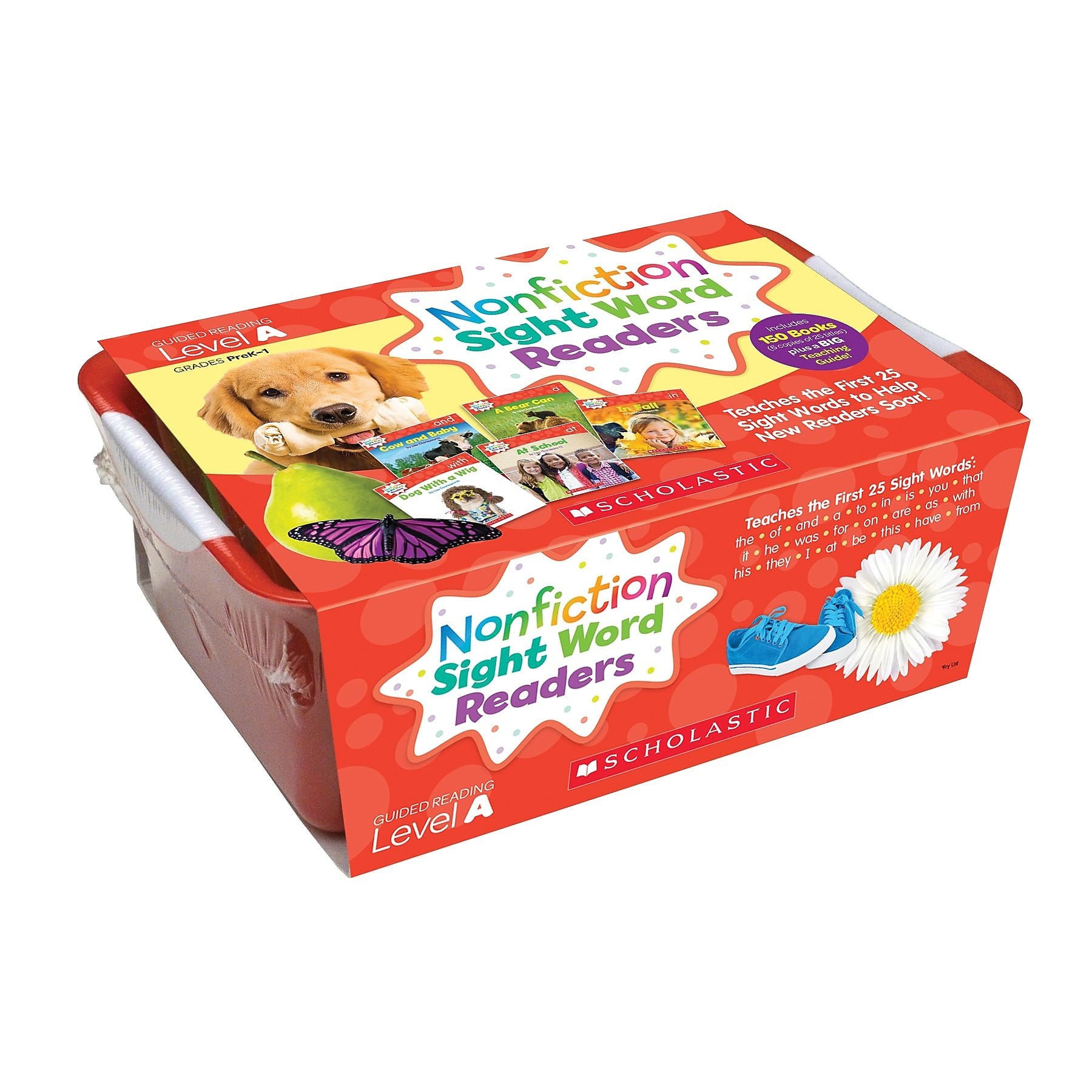 Scholastic Nonfiction Sight Word Readers LVL A Classroom Tub, Grades PrK-1, 151/set (SC-584285)