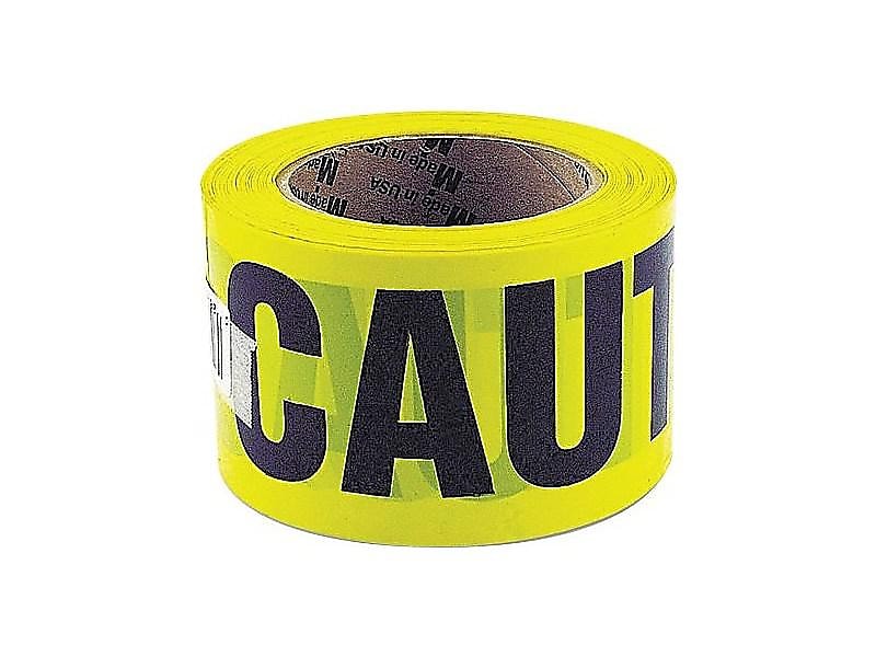 Great Neck Caution Tape, 3" x 166.67 yds., Yellow (10379)