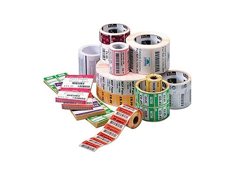 Zebra Technologies Z-Ultimate 3000T Thermal Transfer Labels, 1.25" x 2", Pearl White, 2070/Roll, 8 Rolls/Pack (18940)