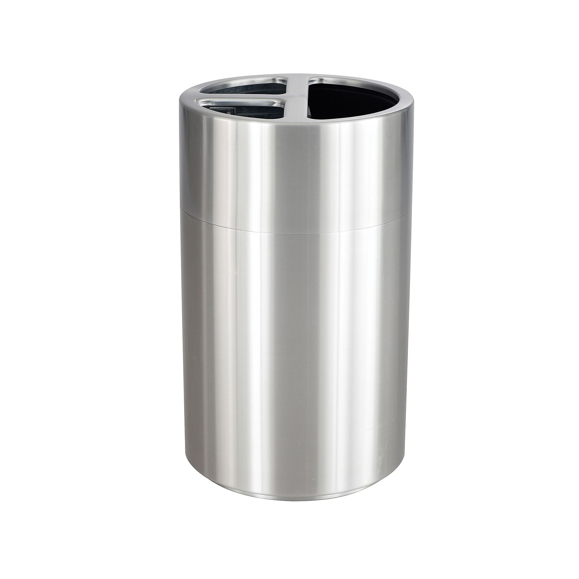 Safco Recycling Receptacle, 40 Gallon, Metallic (9941SS)