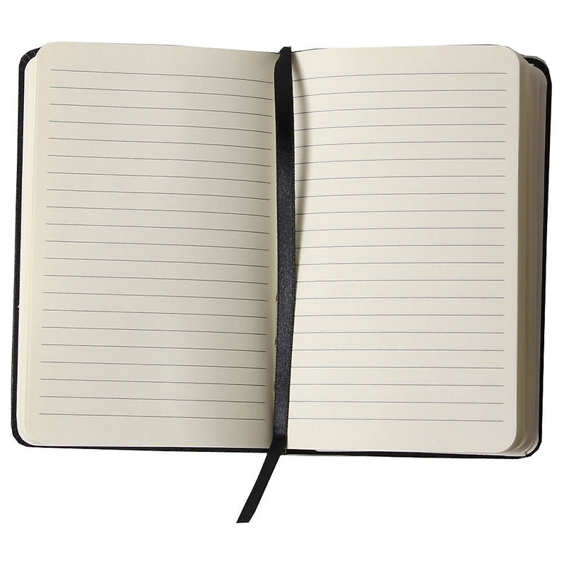 JAM Paper Pocket Notebook, 3.75" x 5.625", Narrow Ruled, 100 Sheets, Black (340526602)