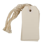 JAM Paper® Gift Tags with String, Small, 3 1/4 x 1 5/8, White, 10/pack (9197265)