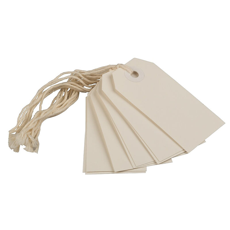JAM Paper® Gift Tags with String, Small, 3 1/4 x 1 5/8, White, 10/pack (9197265)