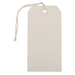 JAM PAPER 4 3/4" Gift Tags with String, White, 100/Pack (3919712B)