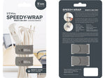 UT Wire Speedy Silicone Cable Wraps, 10", Gray, 2/Pack (UTW-SWM2-GY)