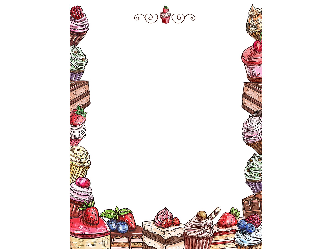 Great Papers! Indulgence Everyday Letterhead, Multicolor, 80/Pack (2019047)