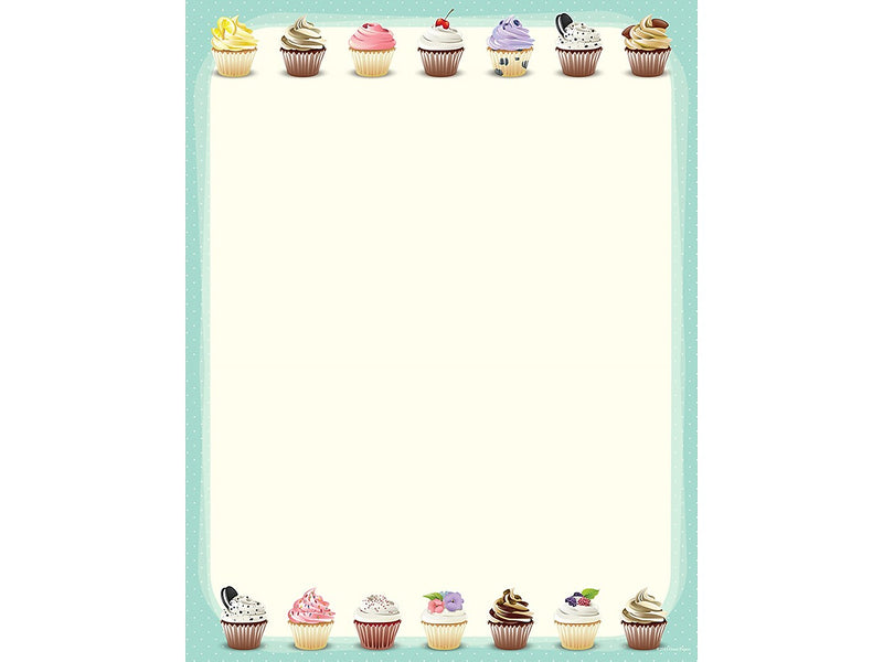 Great Papers! Iced Cupcakes Everyday Letterhead, Multicolor, 80/Pack (2019046)