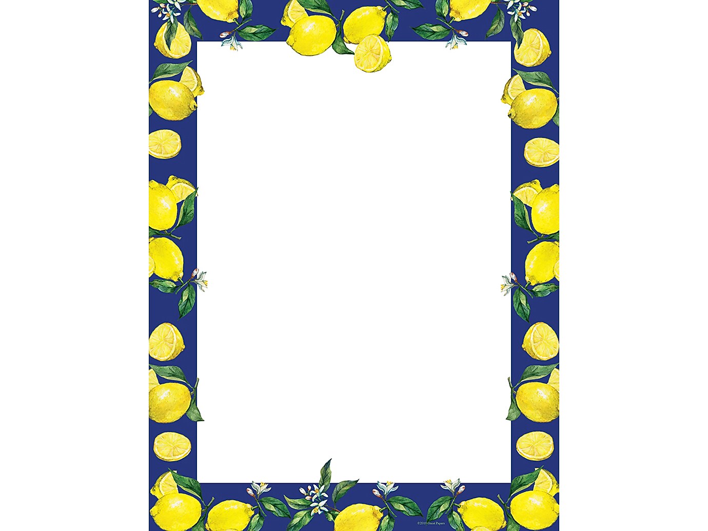 Great Papers! Lemon Drop Everyday Letterhead, Multicolor, 80/Pack (2019042)