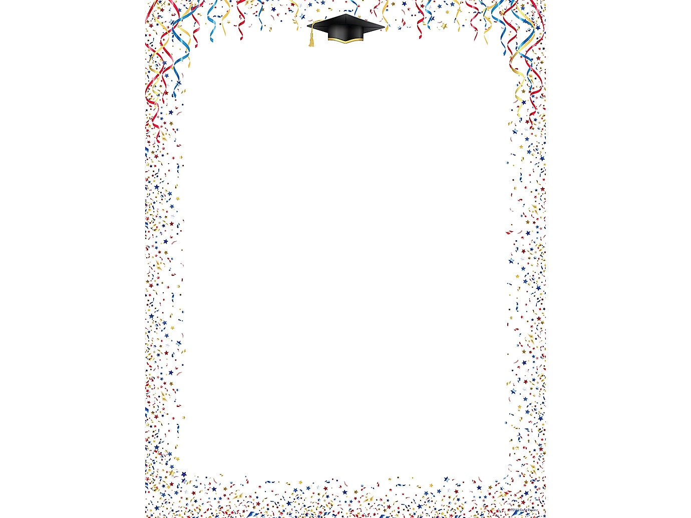Great Papers! Celebrate Graduation Letterhead, Multicolor, 80/Pack (2019008)