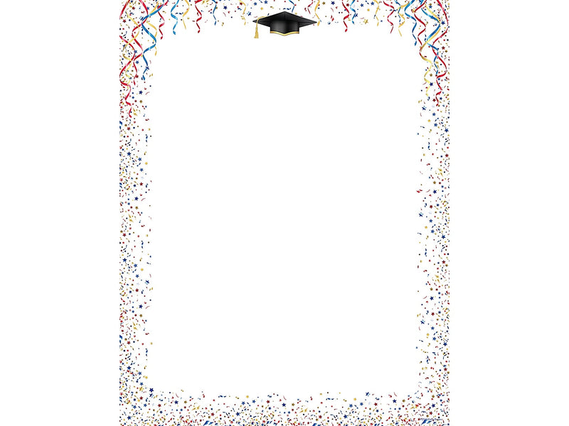 Great Papers! Celebrate Graduation Letterhead, Multicolor, 80/Pack (2019008)