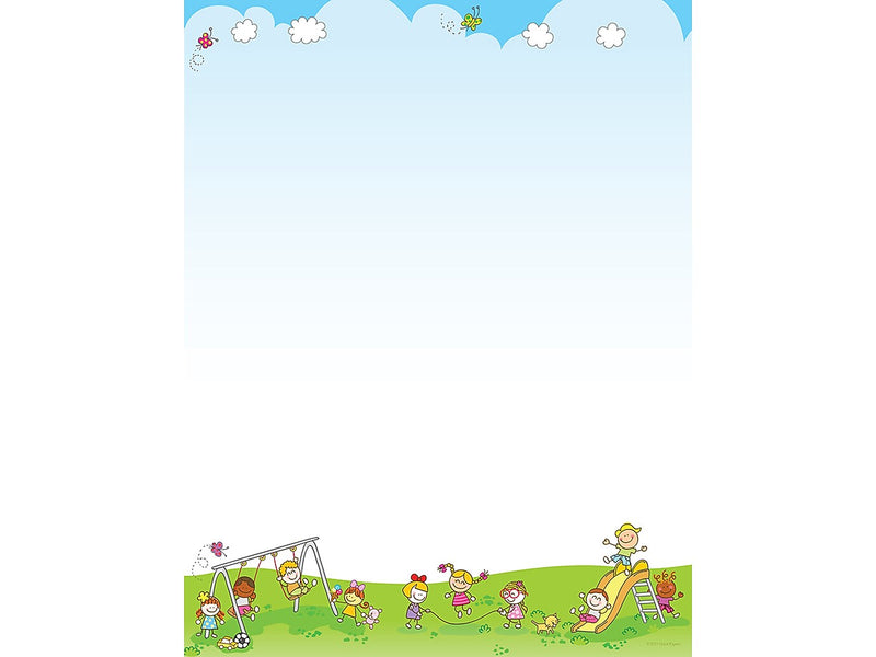 Great Papers! Let's Play Children Letterhead, Multicolor, 80/Pack (2019058)