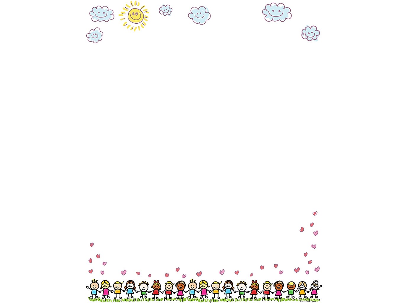 Great Papers! Making Friends Children Letterhead, Multicolor, 80/Pack (2019059)