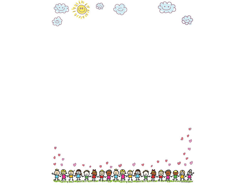 Great Papers! Making Friends Children Letterhead, Multicolor, 80/Pack (2019059)