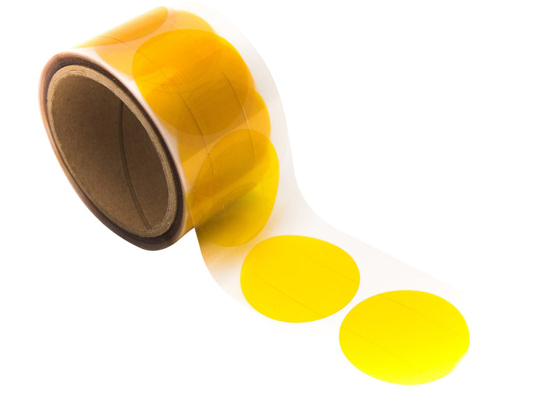 Bertech Masking Disks, 2"Dia, Amber, 250/Roll (PPD-2)