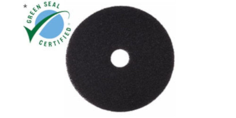 3M Low-Speed, Black Stripping Pad 7200, 16", 5/Carton (720016)