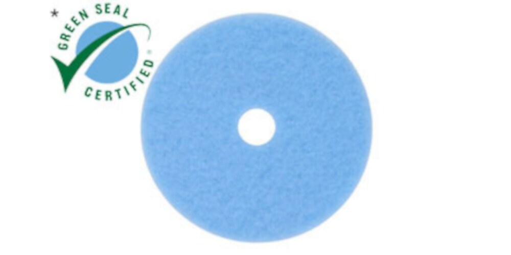 3M 27" Burnish Floor Pad, Sky Blue, 5/Carton (305027)