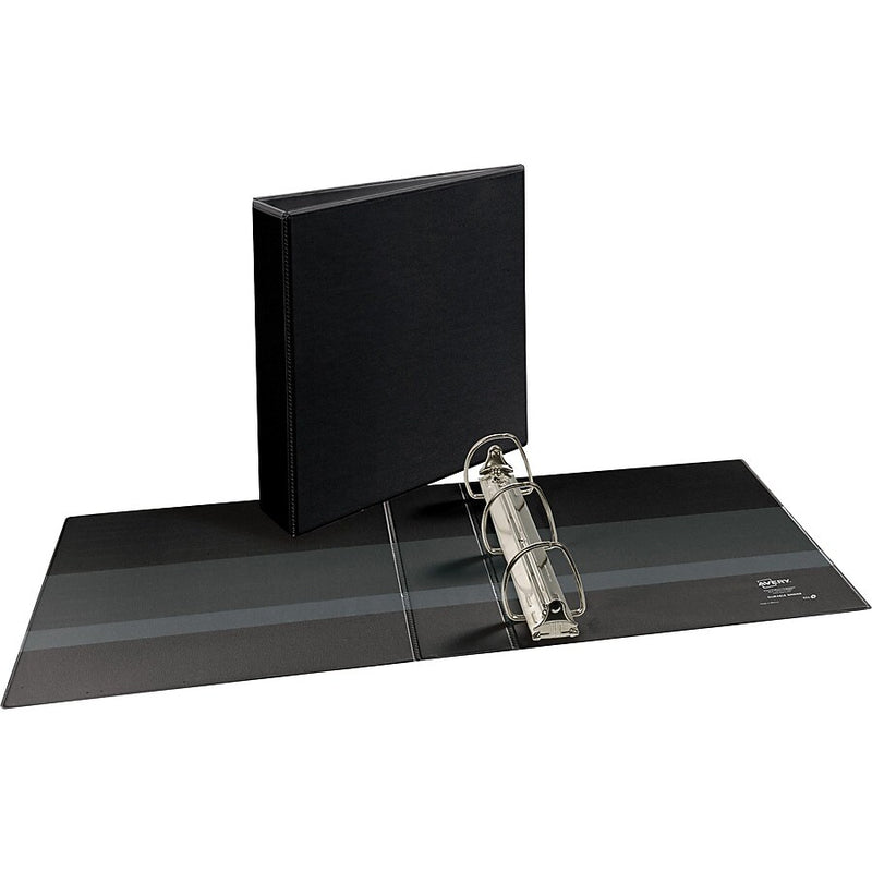 Avery 2" 3-Ring View Binders, D-Ring, Black (AVE09500)