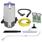 ProTeam Super Coach Pro 10 Backpack Vacuum w/Telescoping Wand, Gray/Purple (107303)