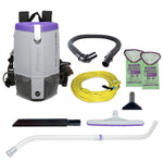 ProTeam Super Coach Pro 6 Backpack Vacuum, Gray/Purple (107310)