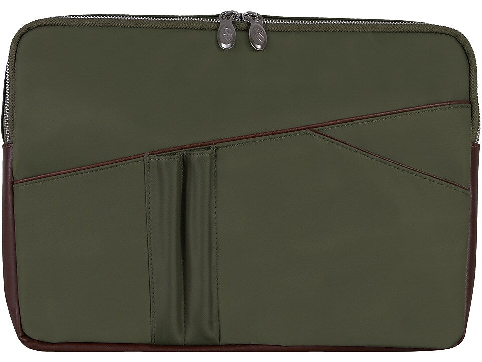 McKlein N Series AUBURN 15" Nylon Laptop Sleeve, Green (18321MCK)