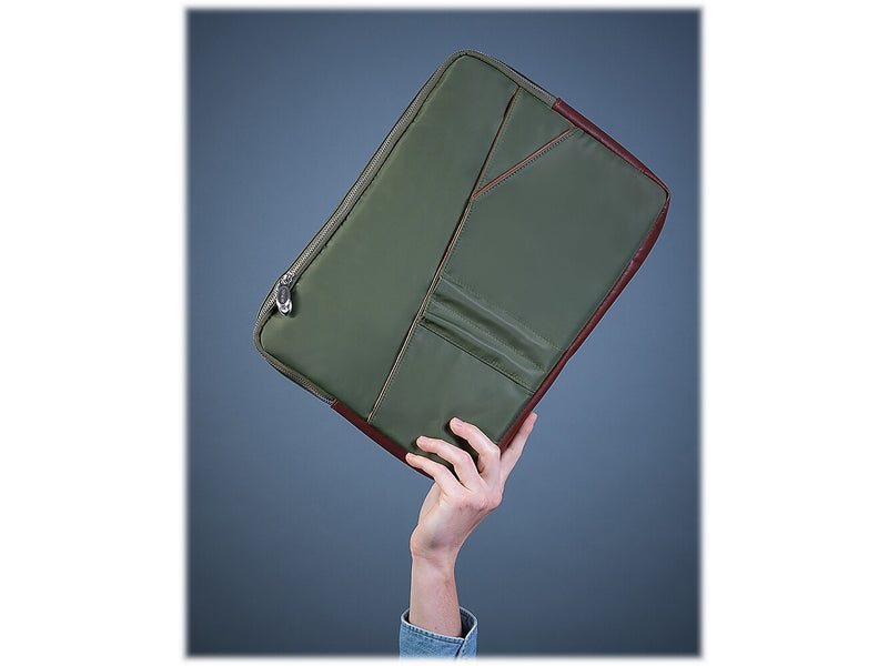 McKlein N Series AUBURN 15" Nylon Laptop Sleeve, Green (18321MCK)