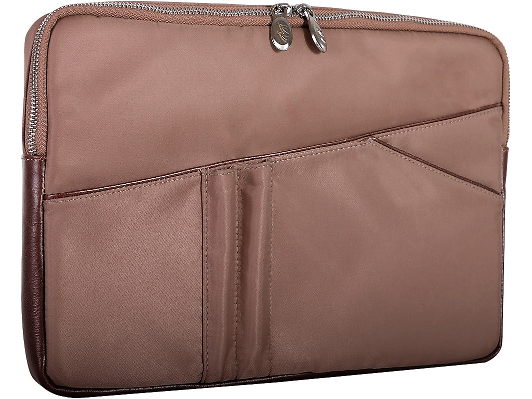 McKlein N Series AUBURN 15" Nylon Laptop Sleeve, Khaki (18324MCK)