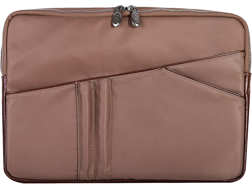 McKlein N Series AUBURN 15" Nylon Laptop Sleeve, Khaki (18324MCK)
