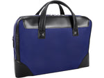 McKlein HARPSWELL Nylon Briefcase, Laptop Compatible, Navy (18567MCK)