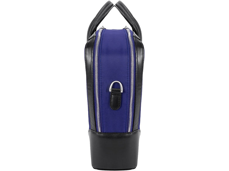 McKlein HARPSWELL Nylon Briefcase, Laptop Compatible, Navy (18567MCK)