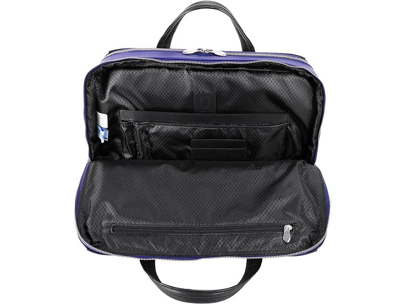 McKlein HARPSWELL Nylon Briefcase, Laptop Compatible, Navy (18567MCK)