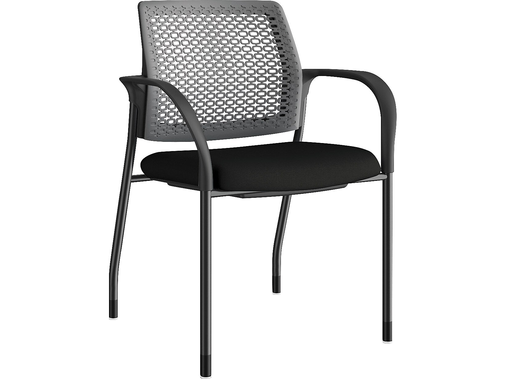 HON Ignition 2.0 Fabric Banquet/Reception Chair, Black/Charcoal (HONIS108RCU10)