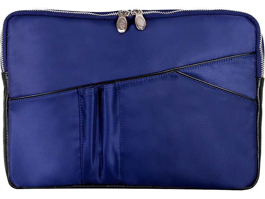 McKlein N Series CRESCENT 14" Nylon Laptop Sleeve, Navy (18337MCK)
